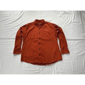 Men's Orvis Classic Fit Luxury Flannel, 100% Cotton XL Long Sleeve Button Down